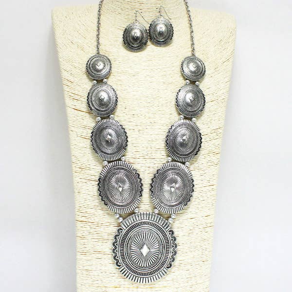 Desert Moon Concho Necklace