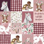Minky Cowgirl Rosewater