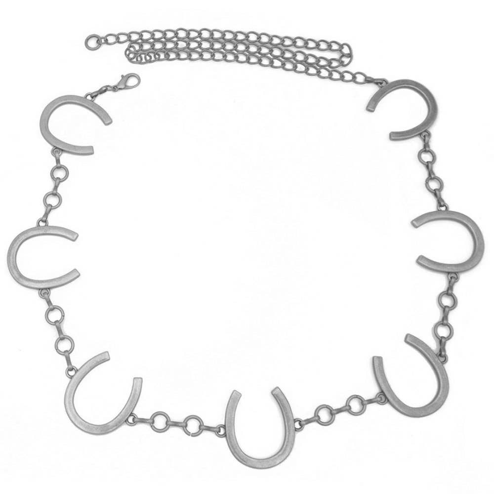 The Prairie Luck Horseshoe Chain Belt