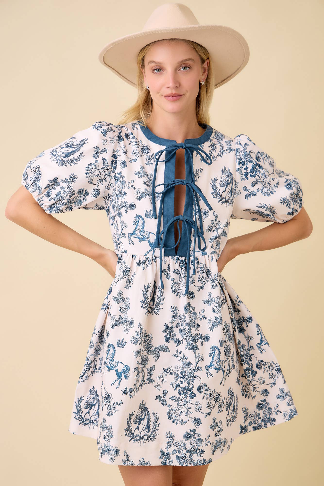 The Bluebell Toile Dress
