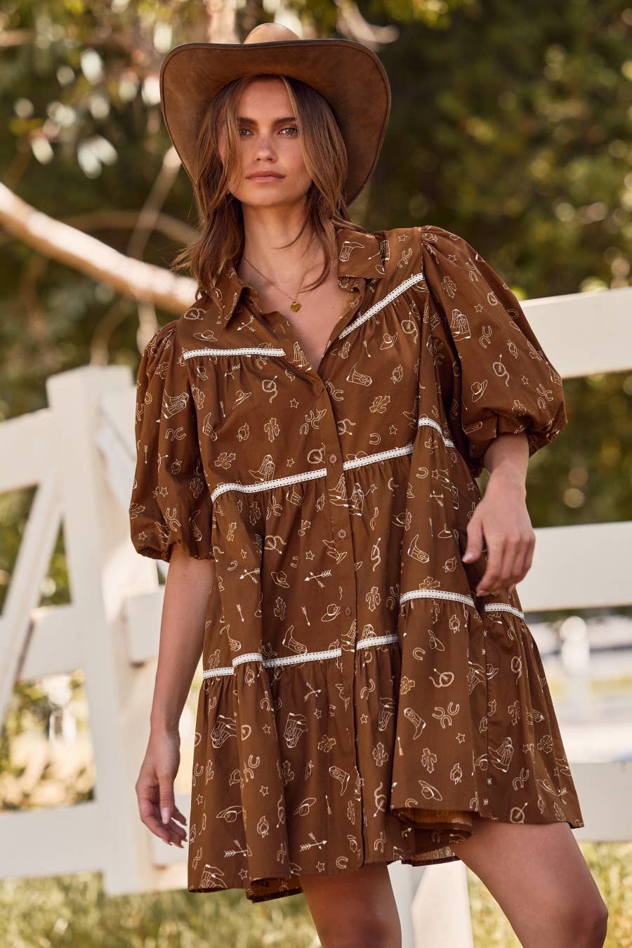 Dusty Trails Teired Dress