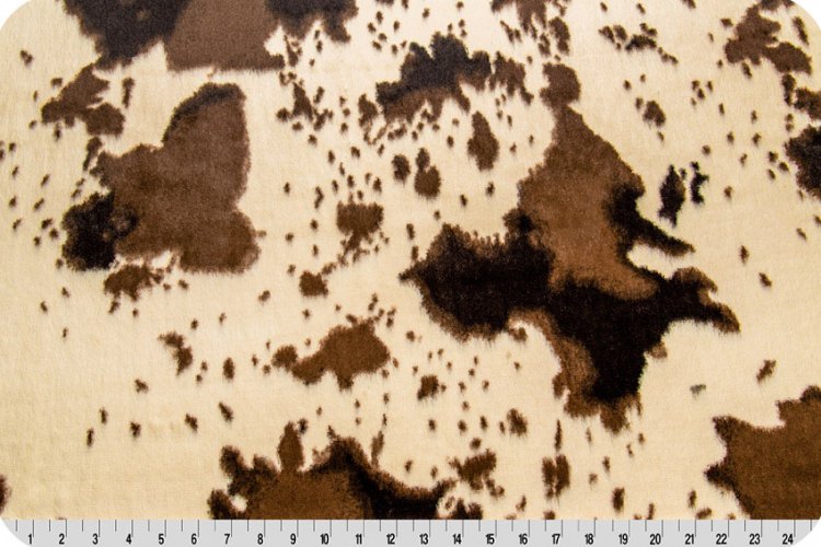 Minky Mustang Ivory/Brown