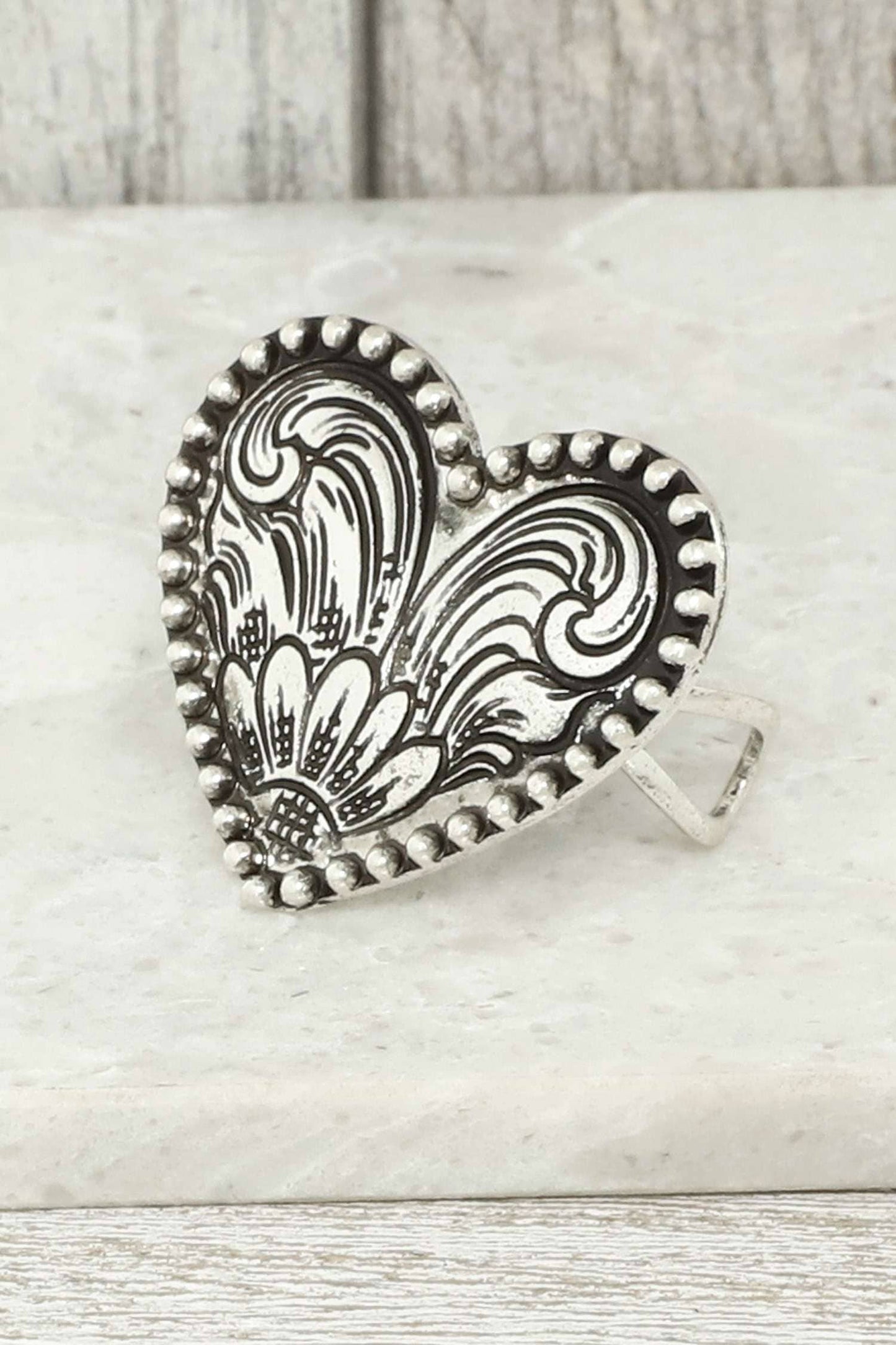 Heart of the West Statement Ring