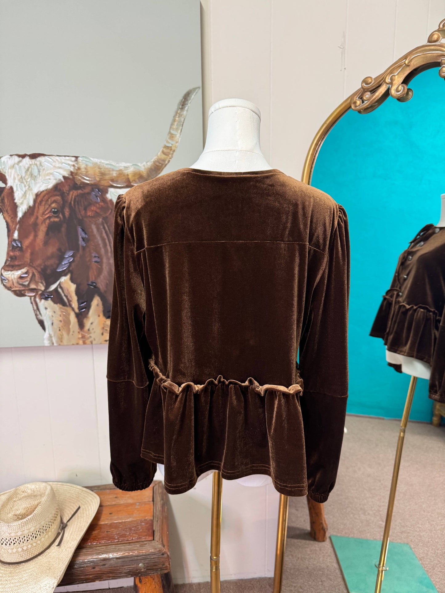 Saddlewood Peplum Top