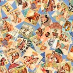 Hey Cowgirl - All over blue