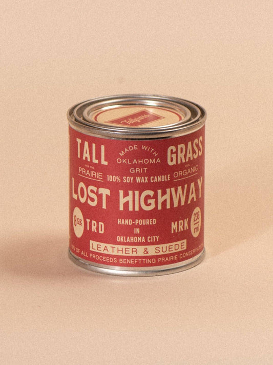 Lost Highway: Leather + Suede Soy Wax Candle