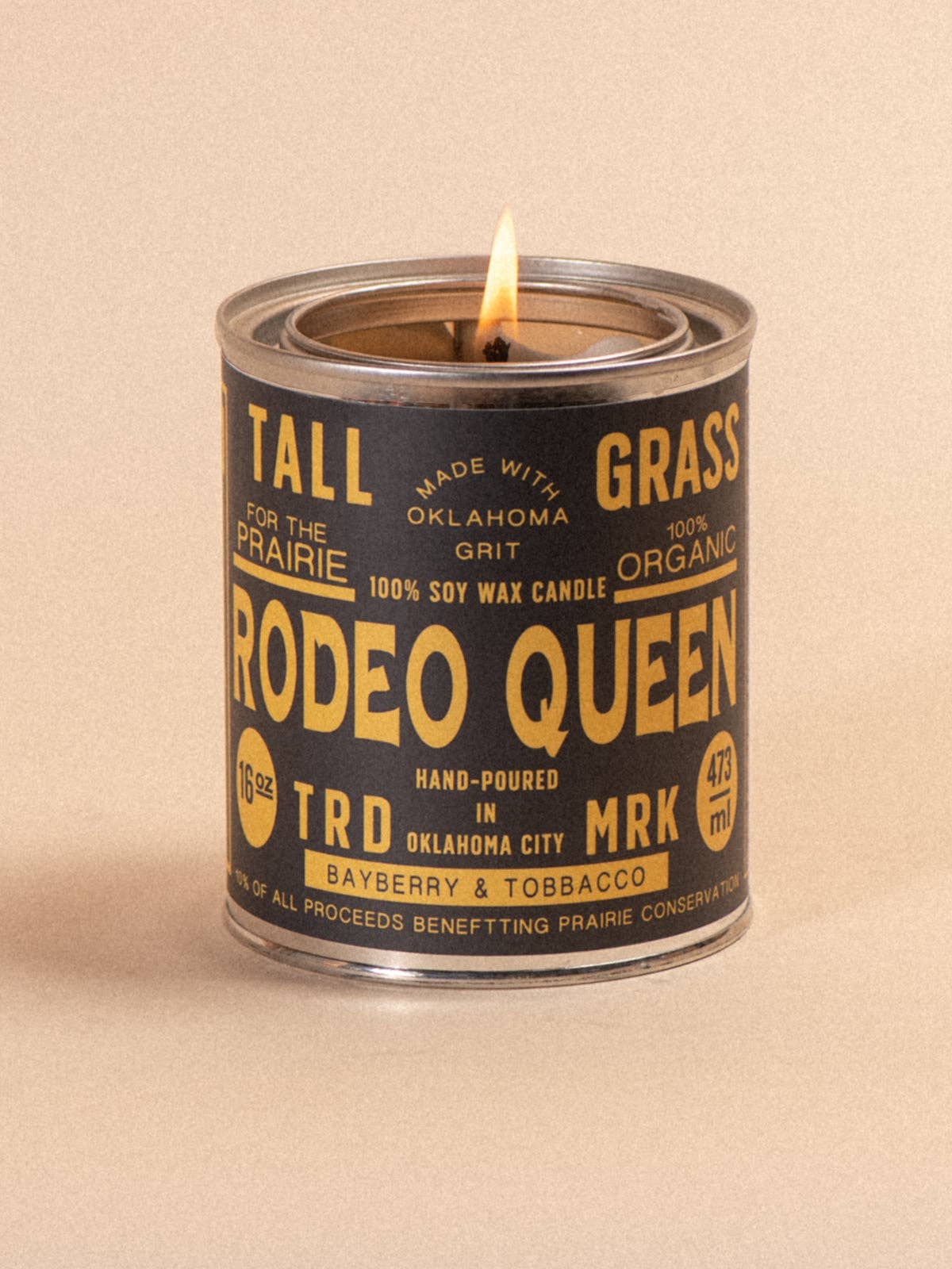 Rodeo Queen: Bayberry + Tobacco Soy Wax Candle