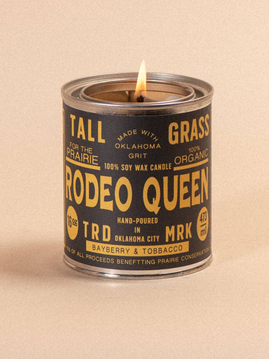Rodeo Queen: Bayberry + Tobacco Soy Wax Candle