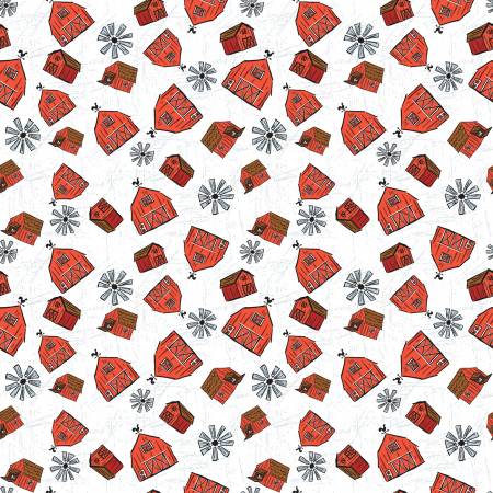 Farm Livin Barn Toss (White)