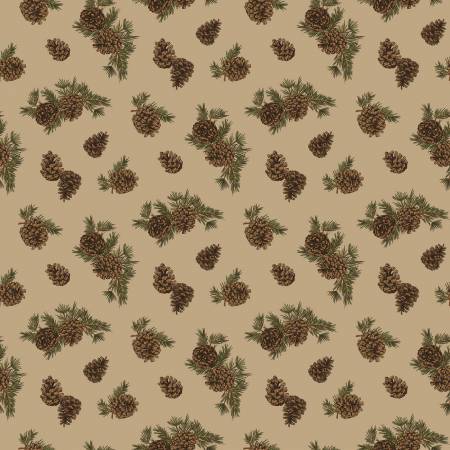 Pine Grove Pinecones (Tan)