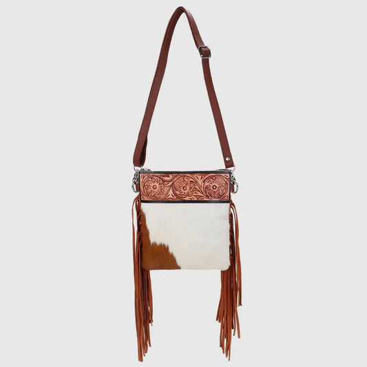 The Wynonna Western Cowhide Fringe Bag