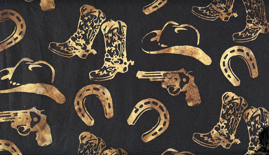 Cowboy Boots Hats (Antique Black)