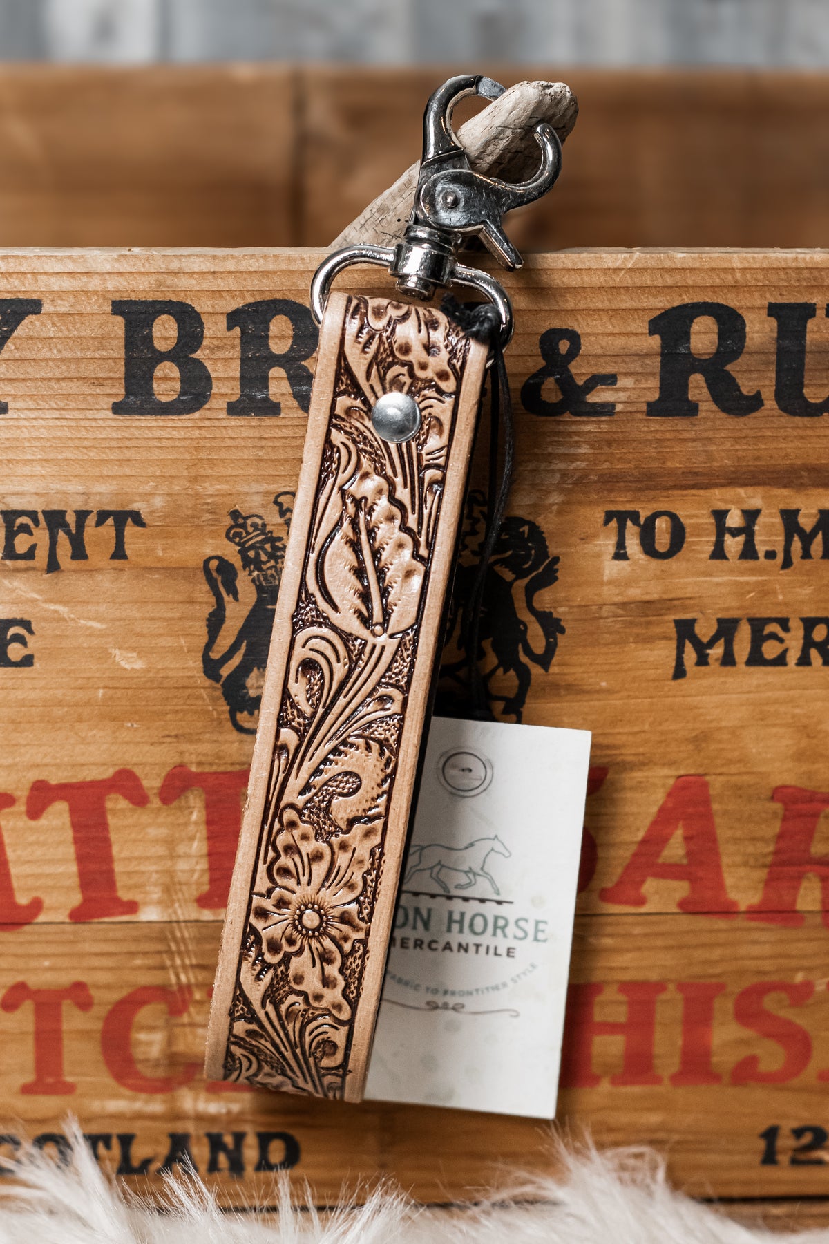 Tampico Trails Key Fob in Honey