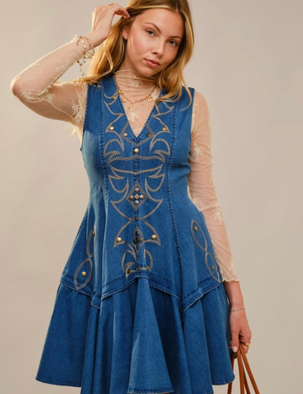 The Laramine Denim Dress