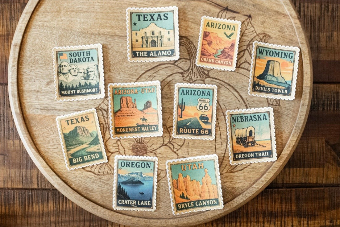 Western Landmark Stickers