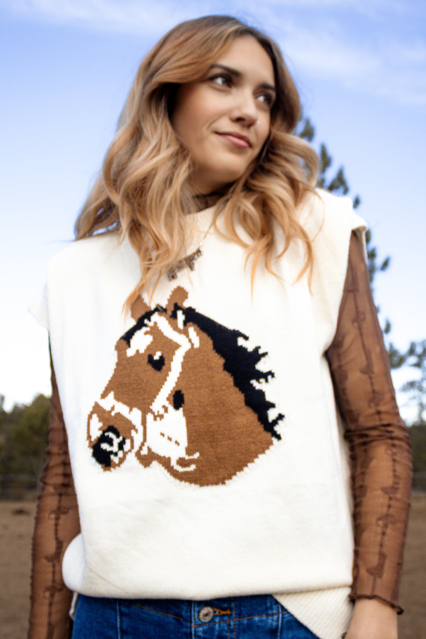 Wild Mane Sweater Vest