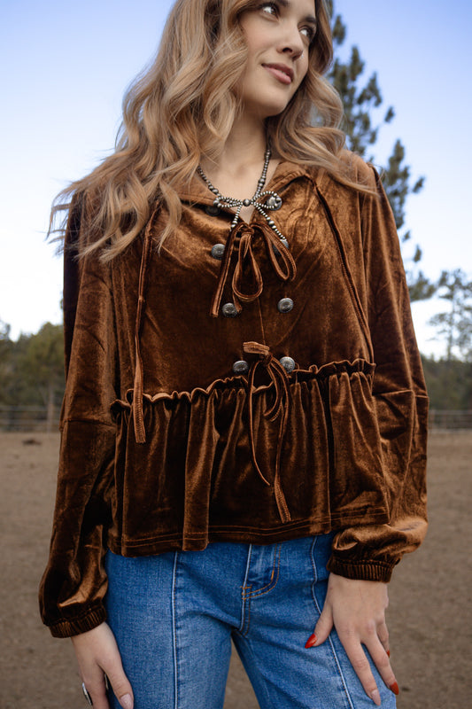 Saddlewood Peplum Top