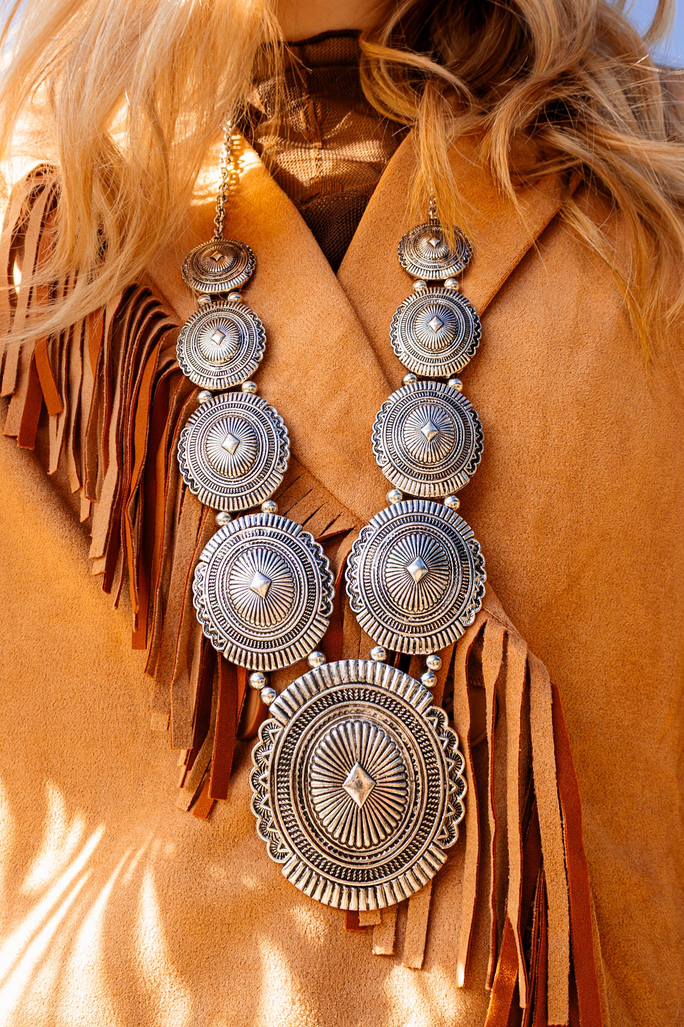 Desert Moon Concho Necklace
