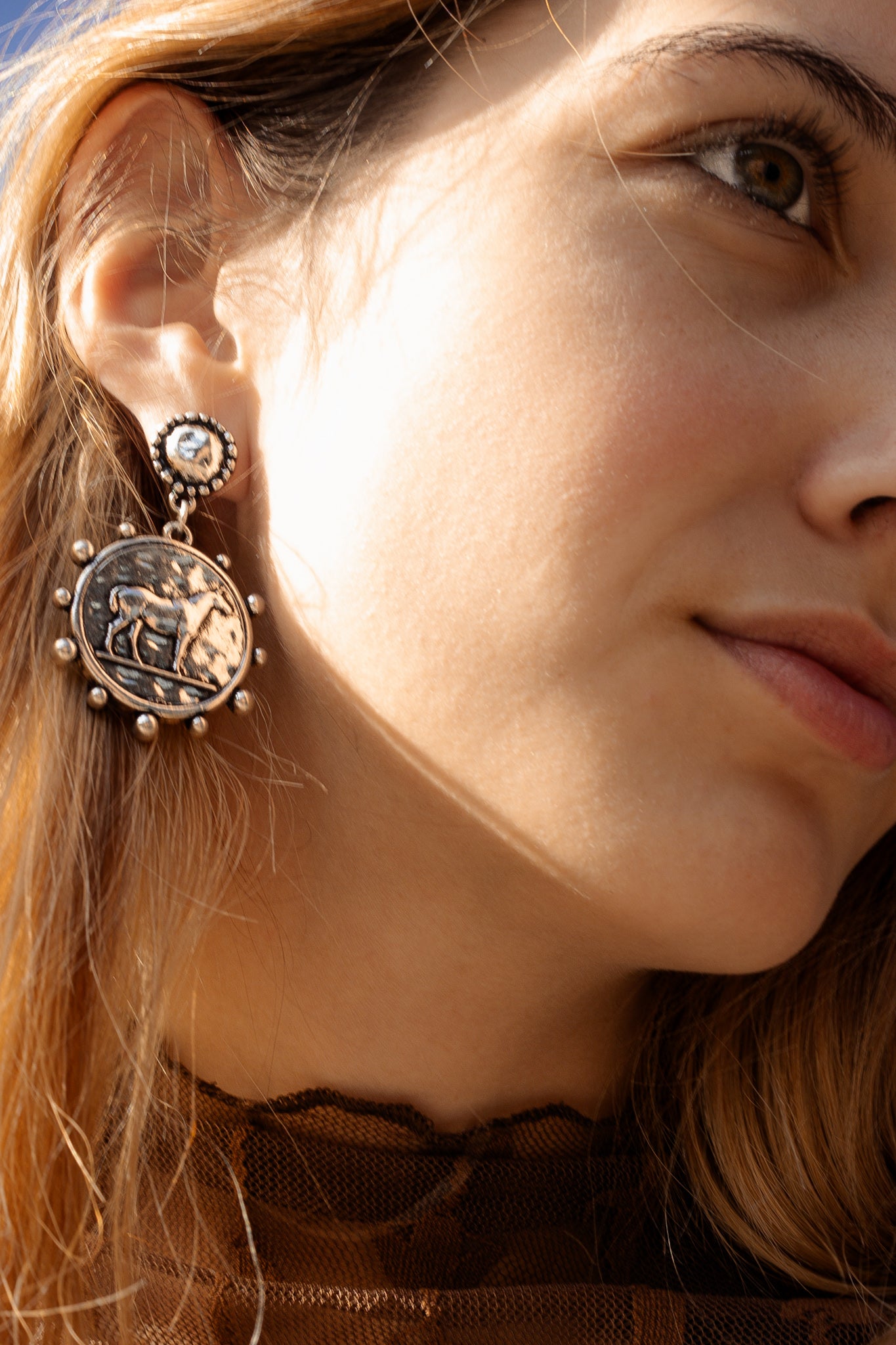 Stampede Coin Dangle Earrings