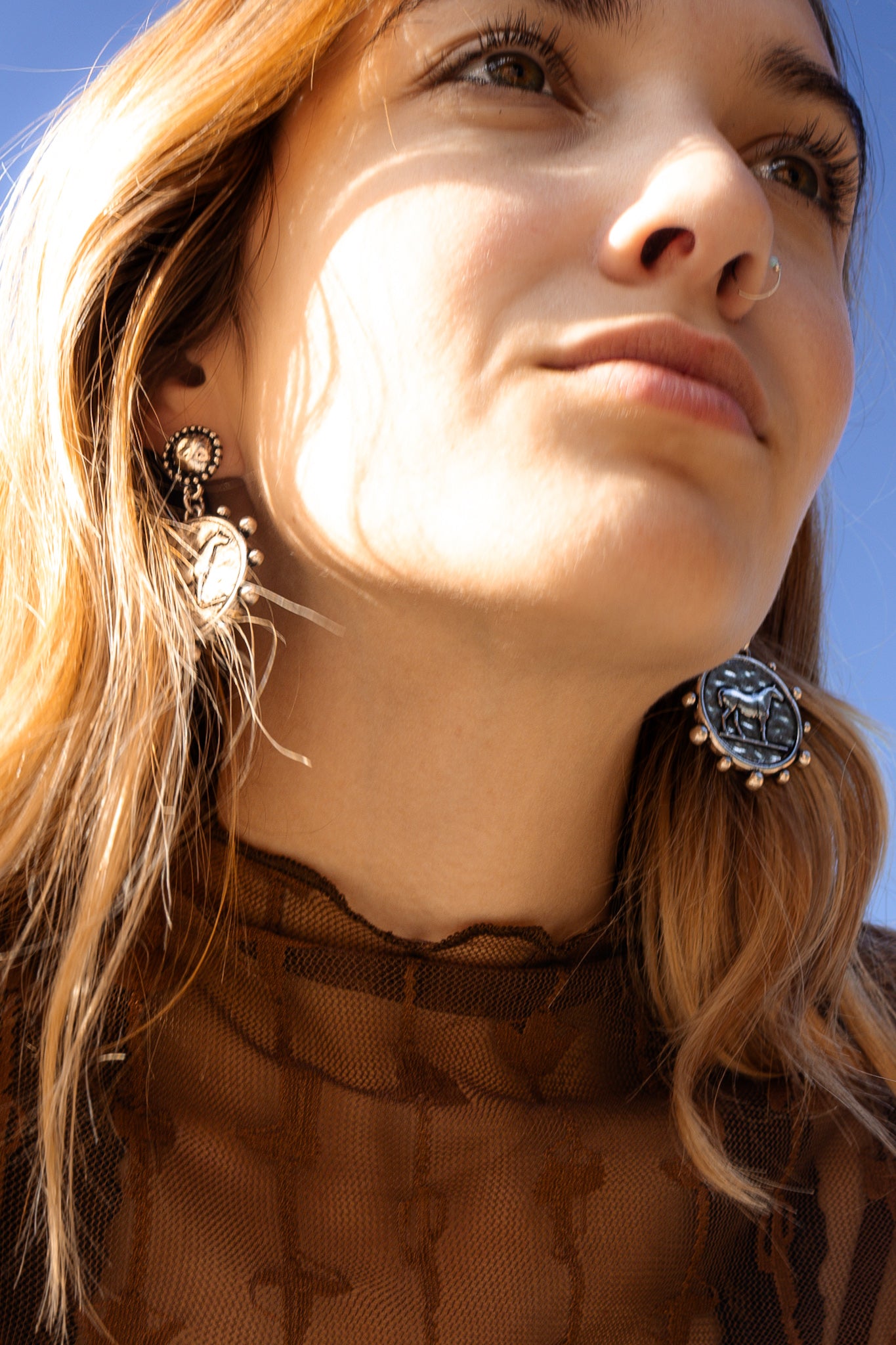 Stampede Coin Dangle Earrings