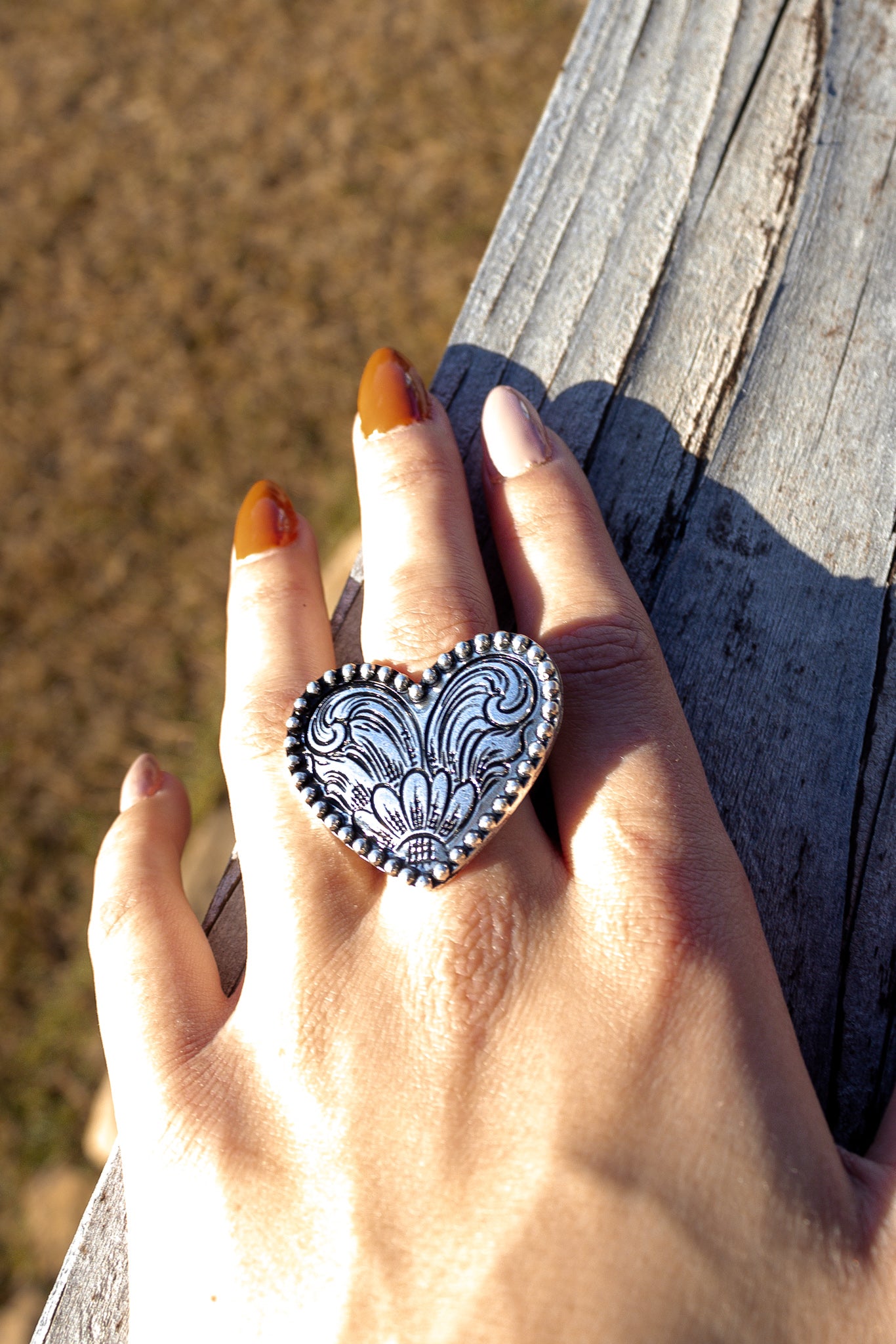 Heart of the West Statement Ring