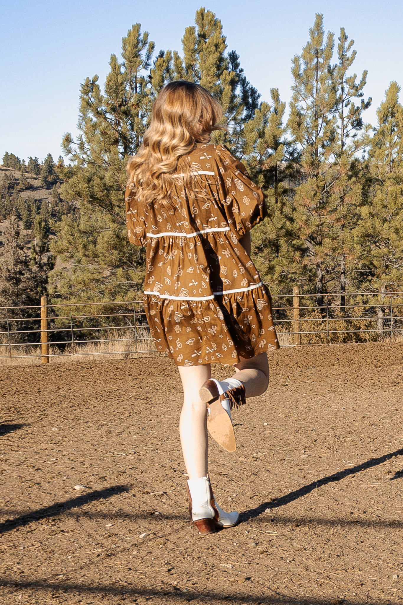 Dusty Trails Teired Dress