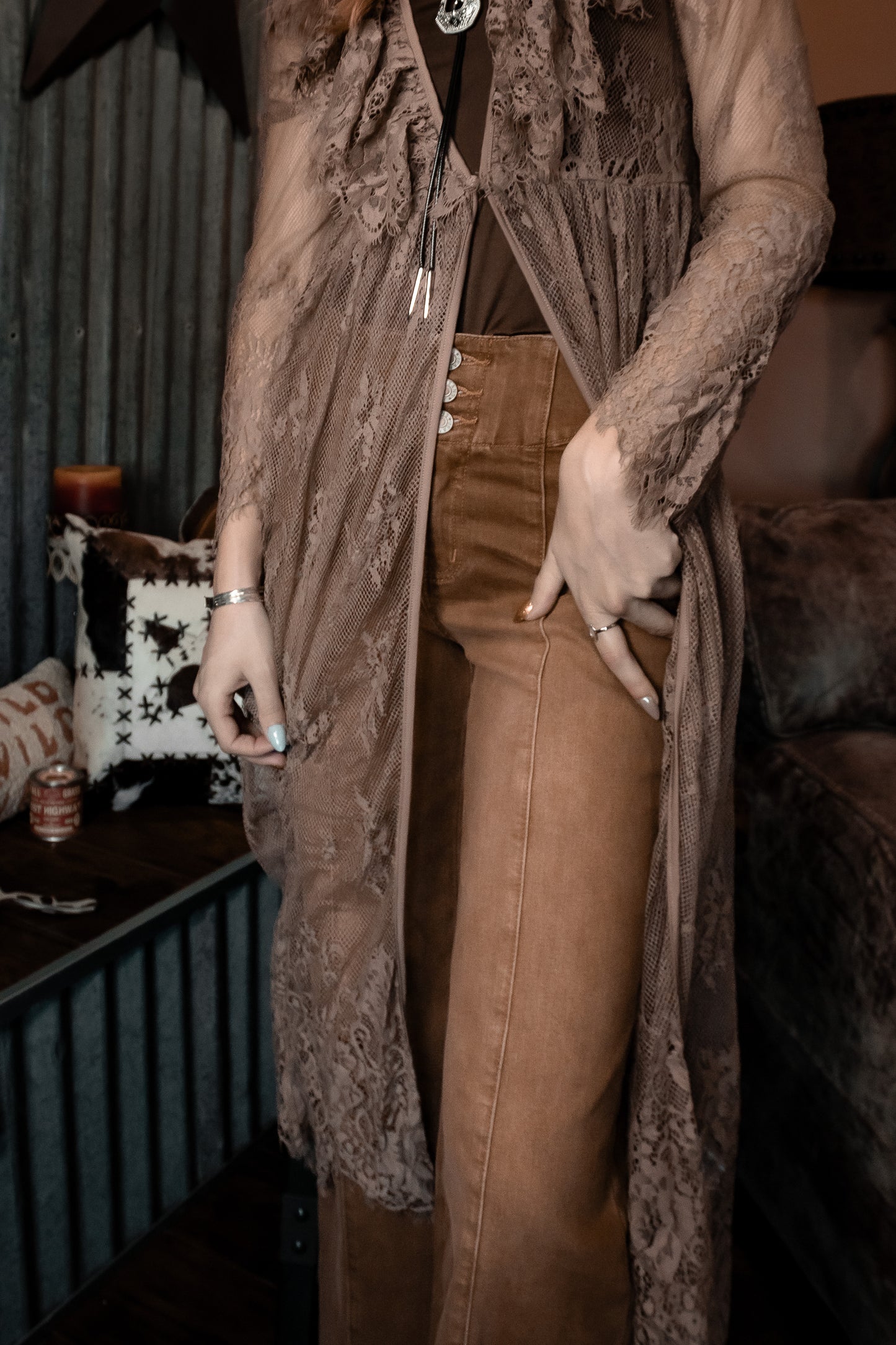 The Adeline Lace Duster