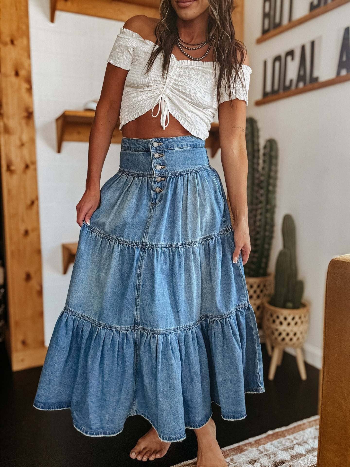 Frontier Ruffle Denim